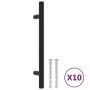 Cabinet handles 10 pcs black stainless steel 128 mm by , Cabinet knobs and handles - Ref: Foro24-155366, Price: 15,27 €, Disc...