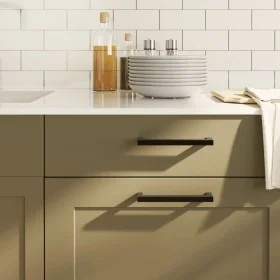 Cabinet handles 10 pcs black stainless steel 128 mm by , Cabinet knobs and handles - Ref: Foro24-155398, Price: 21,56 €, Disc...