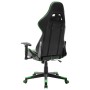 Silla de gaming de cuero sintético negro y verde en Sillas gaming | Comprar online en Foru.es