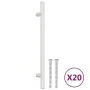 Tiradores para armarios 20 uds acero inoxidable plateado 160 mm de , Pomos y picaportes de armarios - Ref: Foro24-3203590, Pr...