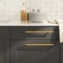 Schrankgriffe 20 Stück goldfarbener Edelstahl 224 mm von , Schrankknöpfe und Griffe - Ref: Foro24-3203600, Preis: 53,03 €, Ra...