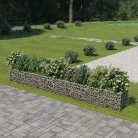Arriate de gaviones de acero 450x50x50 cm de vidaXL, Maceteros y jardineras - Ref: Foro24-143565, Precio: 115,41 €, Descuento: %
