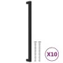 Cabinet handles 10 pcs black stainless steel 320 mm by , Cabinet knobs and handles - Ref: Foro24-3203677, Price: 36,52 €, Dis...