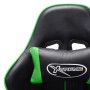 Silla de gaming de cuero sintético negro y verde en Sillas gaming | Comprar online en Foru.es