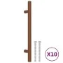 Cabinet handles 10 pcs bronze stainless steel 160 mm by , Cabinet knobs and handles - Ref: Foro24-155375, Price: 20,28 €, Dis...