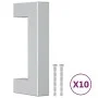 Cabinet handles 10 pcs silver stainless steel 64 mm by , Cabinet knobs and handles - Ref: Foro24-155380, Price: 21,71 €, Disc...