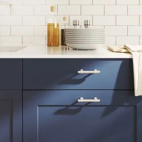 Tiradores para armarios 10 uds acero inoxidable plateado 64 mm by , Cabinet knobs and handles - Ref: Foro24-155412, Price: 22...