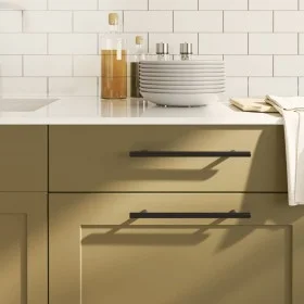 Cabinet handles 5 pcs black stainless steel 192 mm by , Cabinet knobs and handles - Ref: Foro24-155368, Price: 11,47 €, Disco...