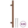 Tiradores para armarios 20 uds acero inoxidable bronce 128 mm by , Cabinet knobs and handles - Ref: Foro24-3203613, Price: 38...