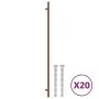 Tiradores para armarios 20 uds acero inoxidable bronce 480 mm by , Cabinet knobs and handles - Ref: Foro24-3203618, Price: 52...