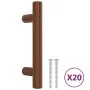 Tiradores para armarios 20 uds acero inoxidable bronce 64 mm by , Cabinet knobs and handles - Ref: Foro24-3203611, Price: 25,...