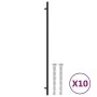 Tiradores para armarios 10 uds acero inoxidable negro 480 mm by , Cabinet knobs and handles - Ref: Foro24-3203630, Price: 39,...