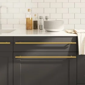 Schrankgriffe 10 Stück aus goldfarbenem Edelstahl 480 mm von , Schrankknöpfe und Griffe - Ref: Foro24-3203626, Preis: 42,35 €...