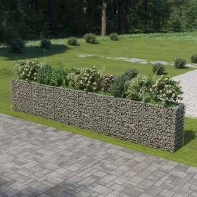Arriate de gaviones de acero 540x50x100 cm de vidaXL, Maceteros y jardineras - Ref: Foro24-143566, Precio: 243,00 €, Descuent...