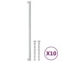 Tiradores para armarios 10 uds acero inoxidable plateado 480 mm by , Cabinet knobs and handles - Ref: Foro24-3203670, Price: ...