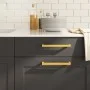 Tiradores para armarios 20 uds acero inoxidable dorado 192 mm by , Cabinet knobs and handles - Ref: Foro24-3203647, Price: 49...