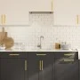Tiradores para armarios 20 uds acero inoxidable dorado 192 mm by , Cabinet knobs and handles - Ref: Foro24-3203647, Price: 49...