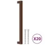 Tiradores para armarios 20 uds acero inoxidable bronce 224 mm de , Pomos y picaportes de armarios - Ref: Foro24-3203664, Prec...