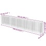 Arriate de gaviones de acero 540x50x100 cm de vidaXL, Maceteros y jardineras - Ref: Foro24-143566, Precio: 246,76 €, Descuent...