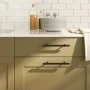 Tiradores para armarios 20 uds acero inoxidable negro 128 mm by , Cabinet knobs and handles - Ref: Foro24-3203693, Price: 35,...