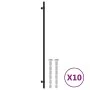 Tiradores para armarios 10 uds acero inoxidable negro 480 mm by , Cabinet knobs and handles - Ref: Foro24-3203714, Price: 31,...