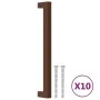 Tiradores para armarios 10 uds acero inoxidable bronce 192 mm by , Cabinet knobs and handles - Ref: Foro24-3203679, Price: 30...