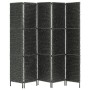 Biombo divisor 5 paneles jacinto de agua negro 193x160 cm de vidaXL, Divisores de ambientes - Ref: Foro24-247352, Precio: 136...