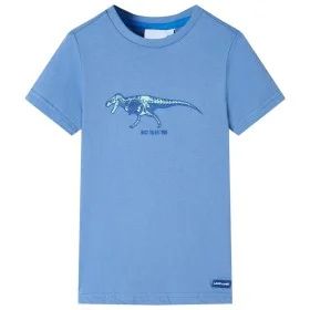 Camiseta infantil azul medio 104 de , Camisetas para niños - Ref: Foro24-11740, Precio: 8,19 €, Descuento: %