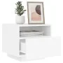 Bedside table with white LED lights 40x39x37 cm by , Nightstands - Ref: Foro24-836798, Price: 51,84 €, Discount: %