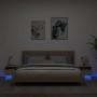 Mesitas de noche con luces LED 2 uds roble Sonoma 40x39x37 cm de , Mesitas de noche - Ref: Foro24-836803, Precio: 71,29 €, De...