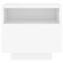 Bedside table with white LED lights 40x39x37 cm by , Nightstands - Ref: Foro24-836798, Price: 51,84 €, Discount: %