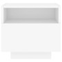 Mesita de noche con luces LED blanco 40x39x37 cm de , Mesitas de noche - Ref: Foro24-836798, Precio: 50,06 €, Descuento: %