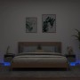 Mesitas de noche con luces LED 2 unidades negro 40x39x37 cm de , Mesitas de noche - Ref: Foro24-836801, Precio: 88,04 €, Desc...