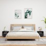 Mesitas de noche con luces LED 2 unidades negro 40x39x37 cm de , Mesitas de noche - Ref: Foro24-836801, Precio: 88,04 €, Desc...