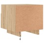 Mesitas de noche con luces LED 2 uds roble Sonoma 40x39x37 cm de , Mesitas de noche - Ref: Foro24-836803, Precio: 71,29 €, De...