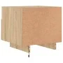 Mesitas de noche con luces LED 2 uds roble Sonoma 40x39x37 cm de , Mesitas de noche - Ref: Foro24-836803, Precio: 71,14 €, De...