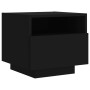 Mesitas de noche con luces LED 2 unidades negro 40x39x37 cm de , Mesitas de noche - Ref: Foro24-836801, Precio: 88,04 €, Desc...