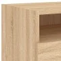 Mesitas de noche con luces LED 2 uds roble Sonoma 40x39x37 cm de , Mesitas de noche - Ref: Foro24-836803, Precio: 71,14 €, De...