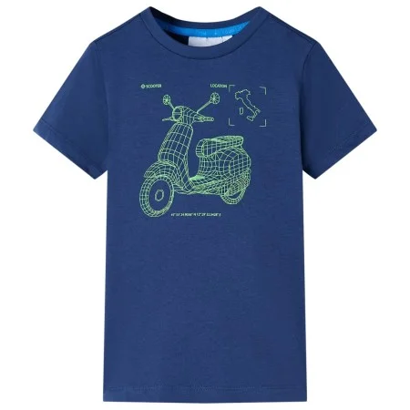 Camiseta infantil azul oscuro 140 de , Camisetas para niños - Ref: Foro24-11658, Precio: 7,93 €, Descuento: %