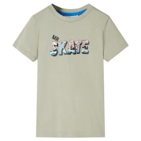 Camiseta infantil caqui claro 140 de , Camisetas para niños - Ref: Foro24-12568, Precio: 7,93 €, Descuento: %