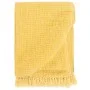 Manta de algodón amarillo mostaza 160x210 cm de vidaXL, Mantas - Ref: Foro24-133762, Precio: 36,92 €, Descuento: %