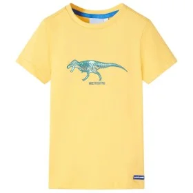 Camiseta infantil ocre claro 140 de , Camisetas para niños - Ref: Foro24-11738, Precio: 8,19 €, Descuento: %