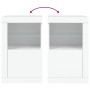 Armarios auxiliares luces LED 2 uds madera de ingeniería blanco de , Taquillas y armarios de almacenamiento - Ref: Foro24-836...