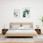 Mesitas de noche con luces LED 2 uds roble ahumado 40x39x37 cm de , Mesitas de noche - Ref: Foro24-836807, Precio: 59,01 €, D...