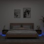 Mesitas de noche con luces LED 2 uds marrón roble 40x39x37 cm de , Mesitas de noche - Ref: Foro24-836811, Precio: 75,32 €, De...