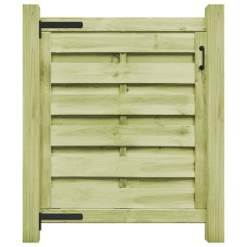 Puerta de jardín madera de pino impregnada verde 100x100 cm de vidaXL, Puertas de jardín - Ref: Foro24-45309, Precio: 48,06 €...