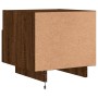 Mesitas de noche con luces LED 2 uds marrón roble 40x39x37 cm de , Mesitas de noche - Ref: Foro24-836811, Precio: 75,32 €, De...