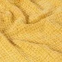 Manta de algodón amarillo mostaza 160x210 cm de vidaXL, Mantas - Ref: Foro24-133762, Precio: 36,92 €, Descuento: %