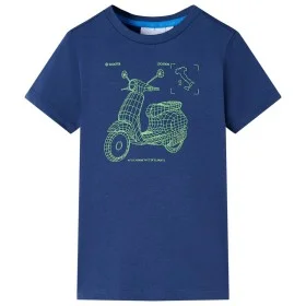 Camiseta infantil azul oscuro 128 by , Kids T-shirts - Ref: Foro24-11657, Price: 7,93 €, Discount: %