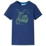 Camiseta infantil azul oscuro 128 de , Camisetas para niños - Ref: Foro24-11657, Precio: 7,93 €, Descuento: %